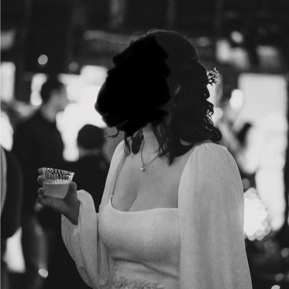 Jenny Yoo White Long Sleeve Gown - Picture 5 of 7